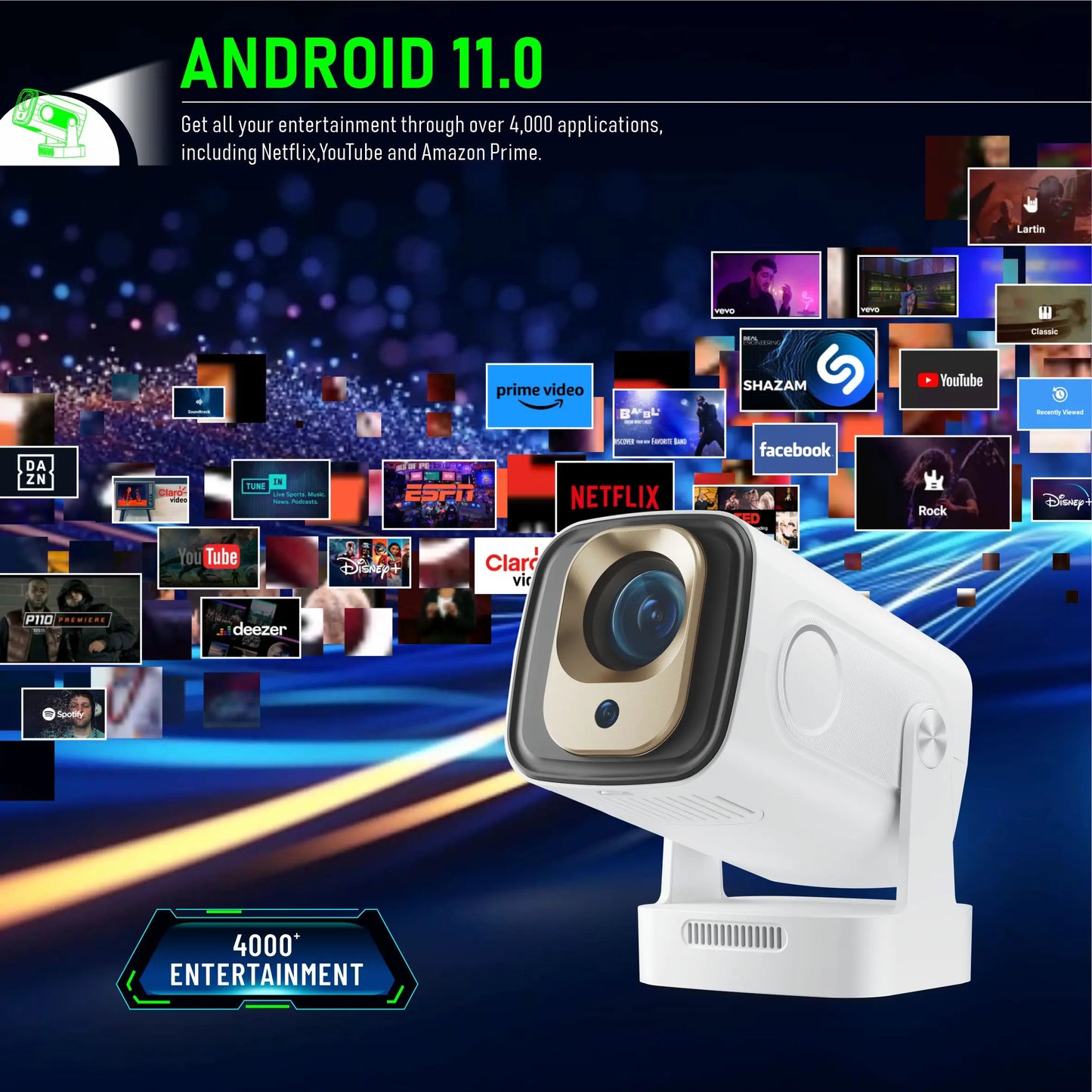 LumiCast™ – Mini Proyector Full HD Portátil 1080p