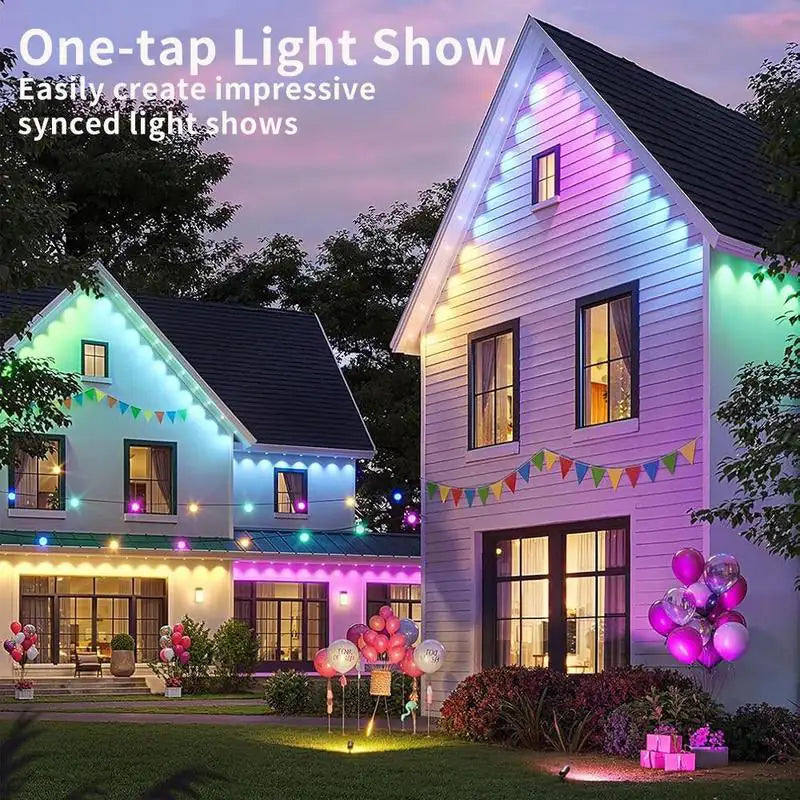 SparkFlow™ – Luces LED Resistentes al Agua con App y Control Remoto