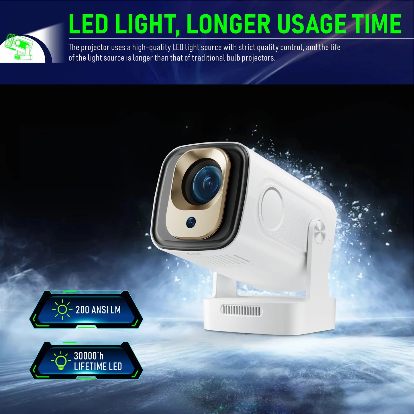 LumiCast™ – Mini Proyector Full HD Portátil 1080p