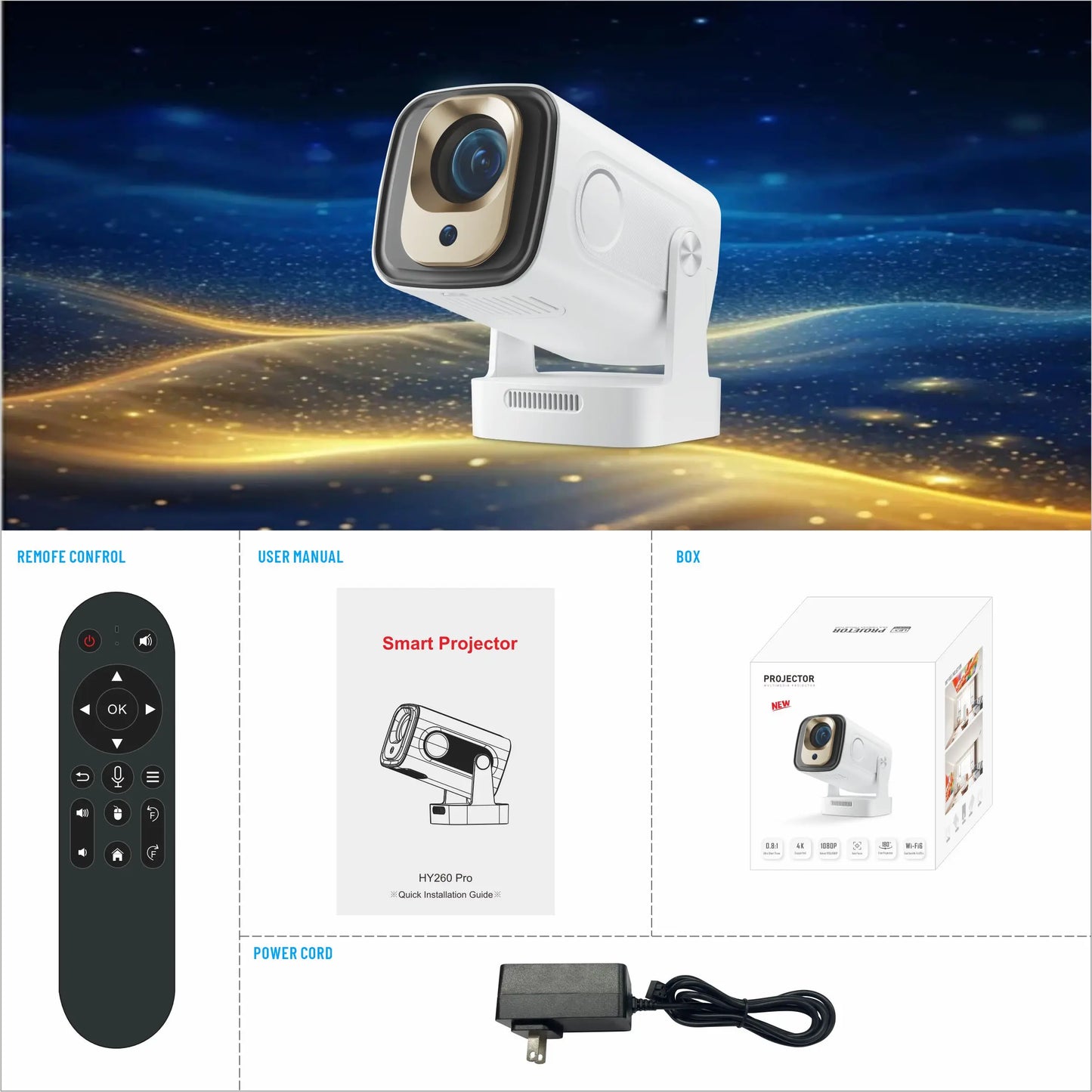 LumiCast™ – Mini Proyector Full HD Portátil 1080p