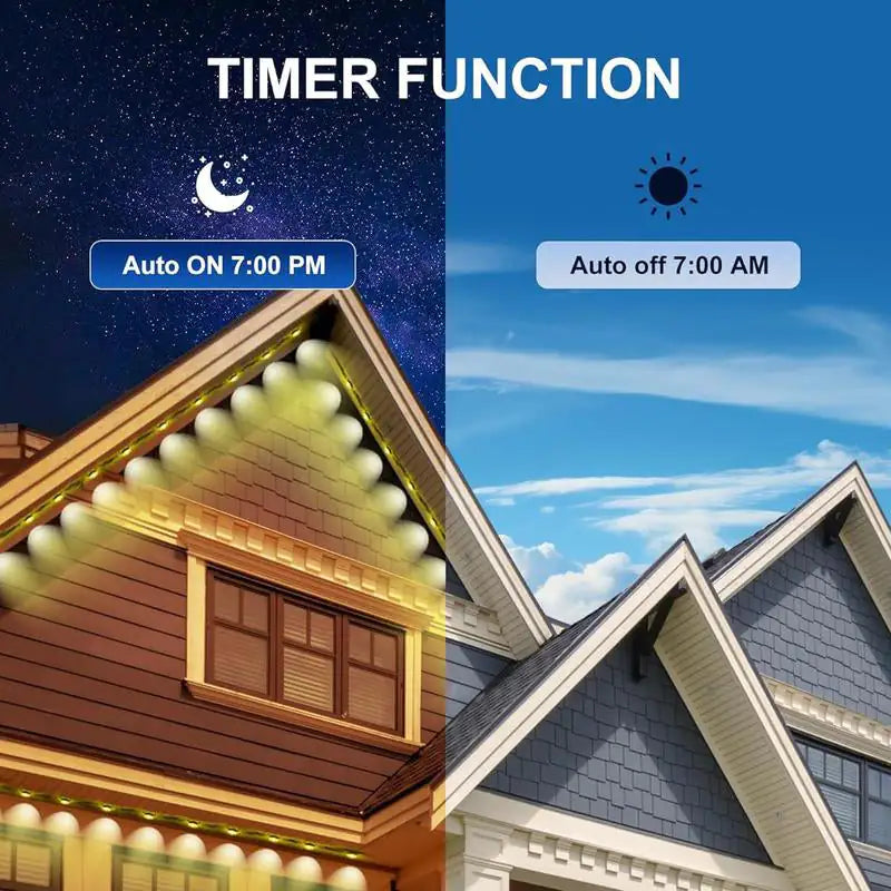SparkFlow™ – Luces LED Resistentes al Agua con App y Control Remoto