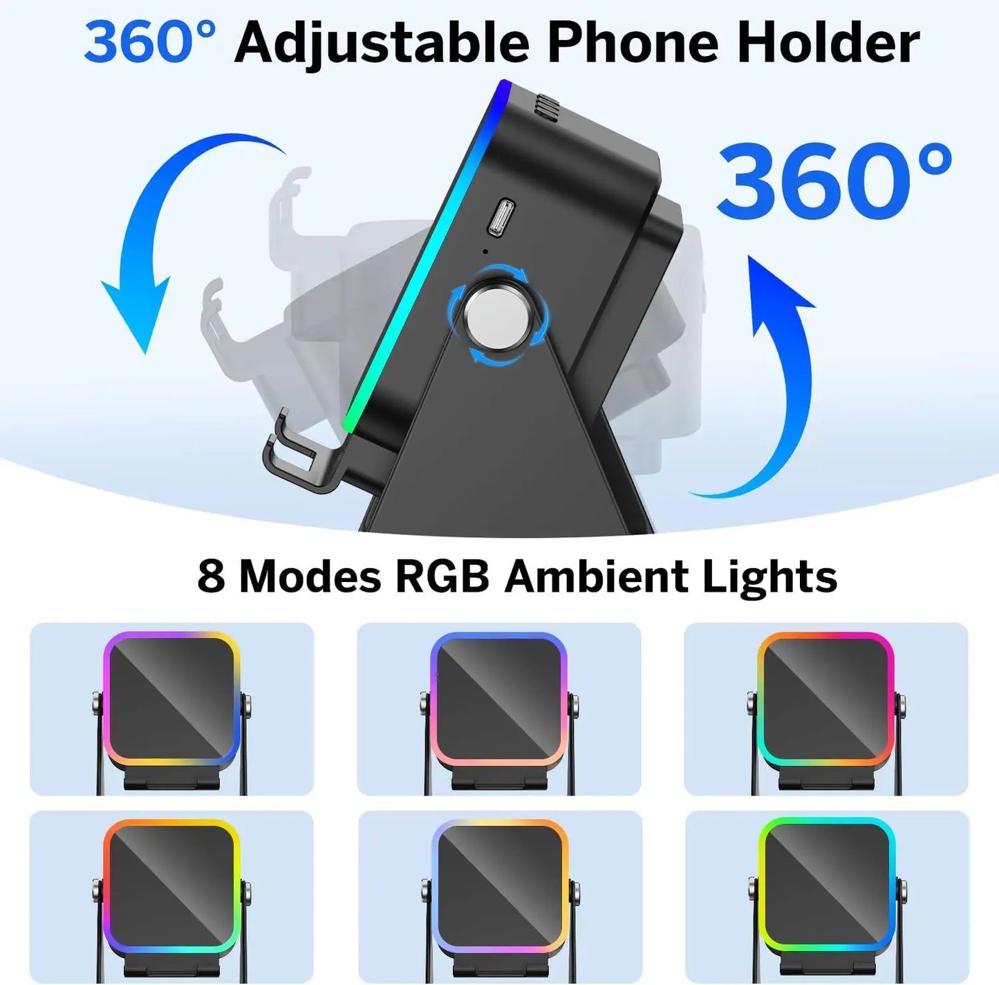 Magnetic Induction Speaker Pro — Play Music Instantly, No Bluetooth Needed | RGB Light + Phone Stand + Power Bank