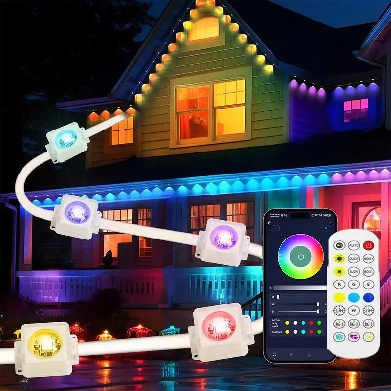 SparkFlow™ – Luces LED Resistentes al Agua con App y Control Remoto